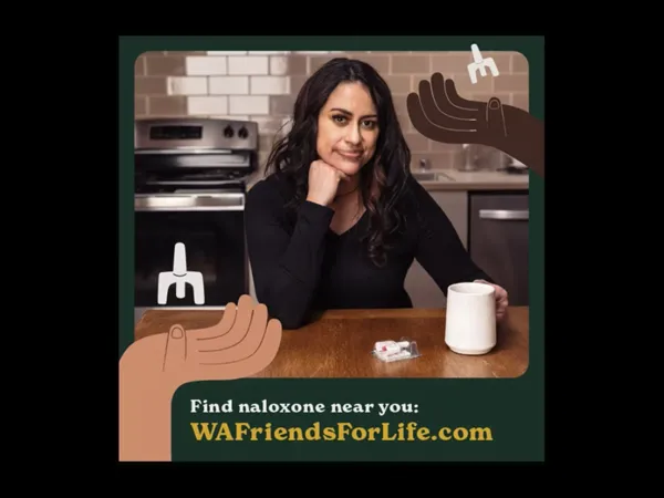 An illustrative graphic for the audio radio spot.